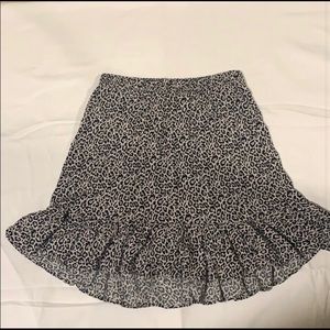 American Eagle Leopard Print Skirt